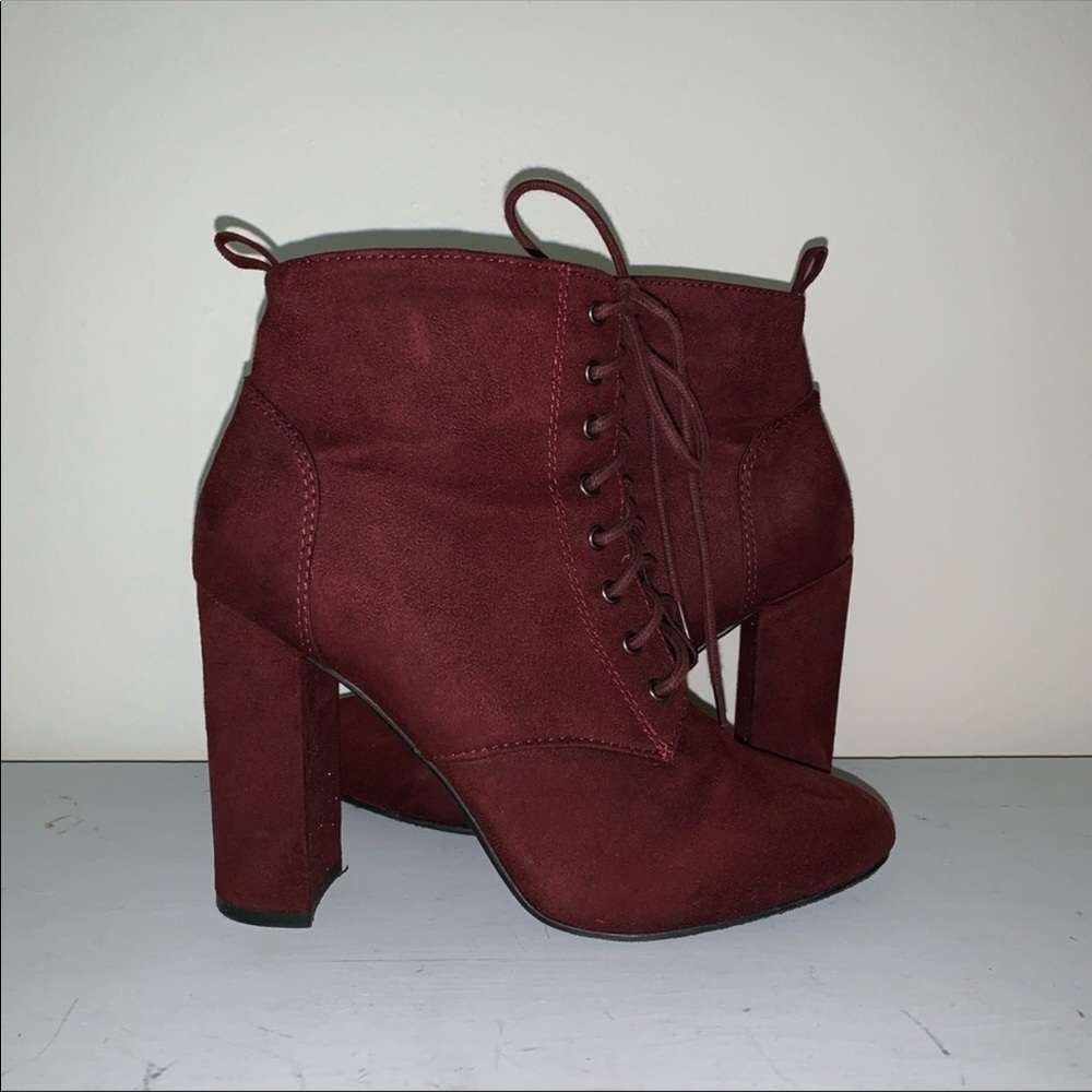 ModCloth lace-up ankle booties